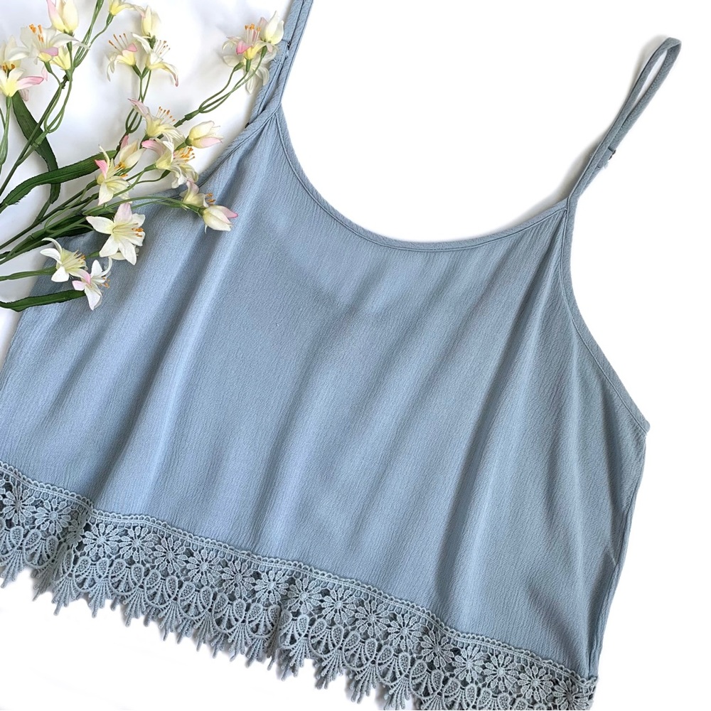 Forever 21 Crochet Crop Tank